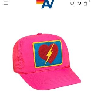 Aviator Nation Bolt Heart Trucker Hat